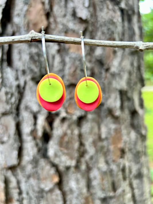 CP2 COLORPOP Oval Charms in Tangerine